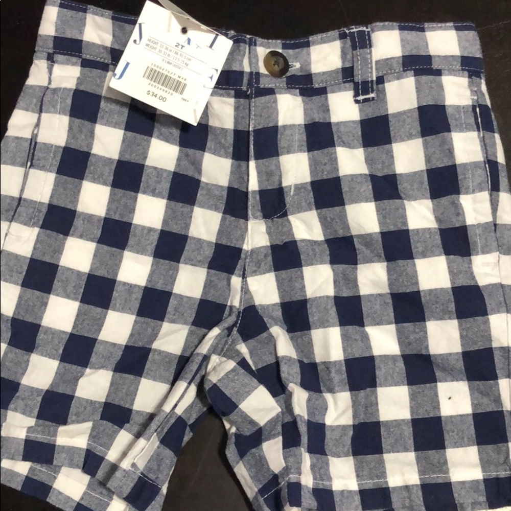 Janie and Jack plaid shorts